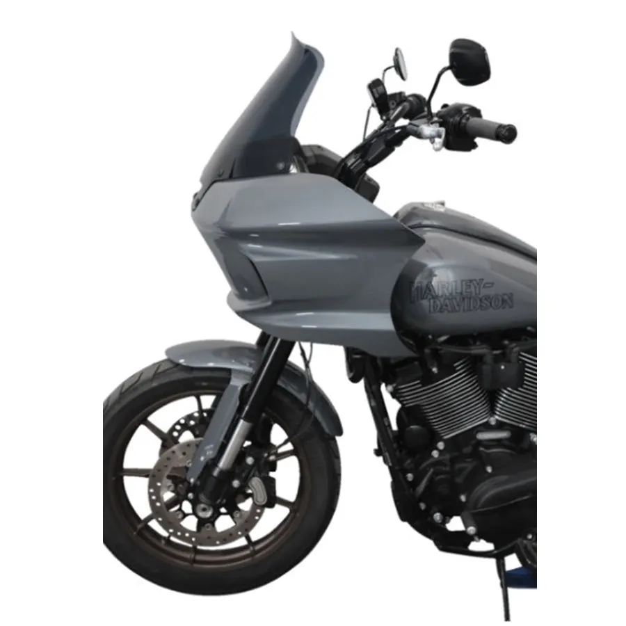 Klockwerks Flare Windshield - 10" - Dark Smoke- For 2022-2024 Softail Low Rider ST FXLRST