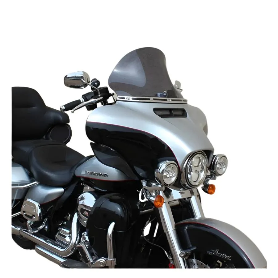 Klockwerks Flare Windshield - 11-1/2" - Dark Smoke - For 2014-2024 FLH