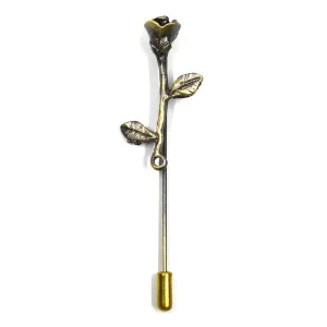 Lapel Pin - Bronze Rose