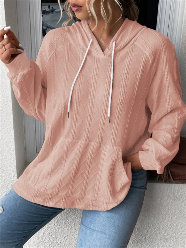Lazy Oversized Long Sleeve Pocket Hoodies for Women