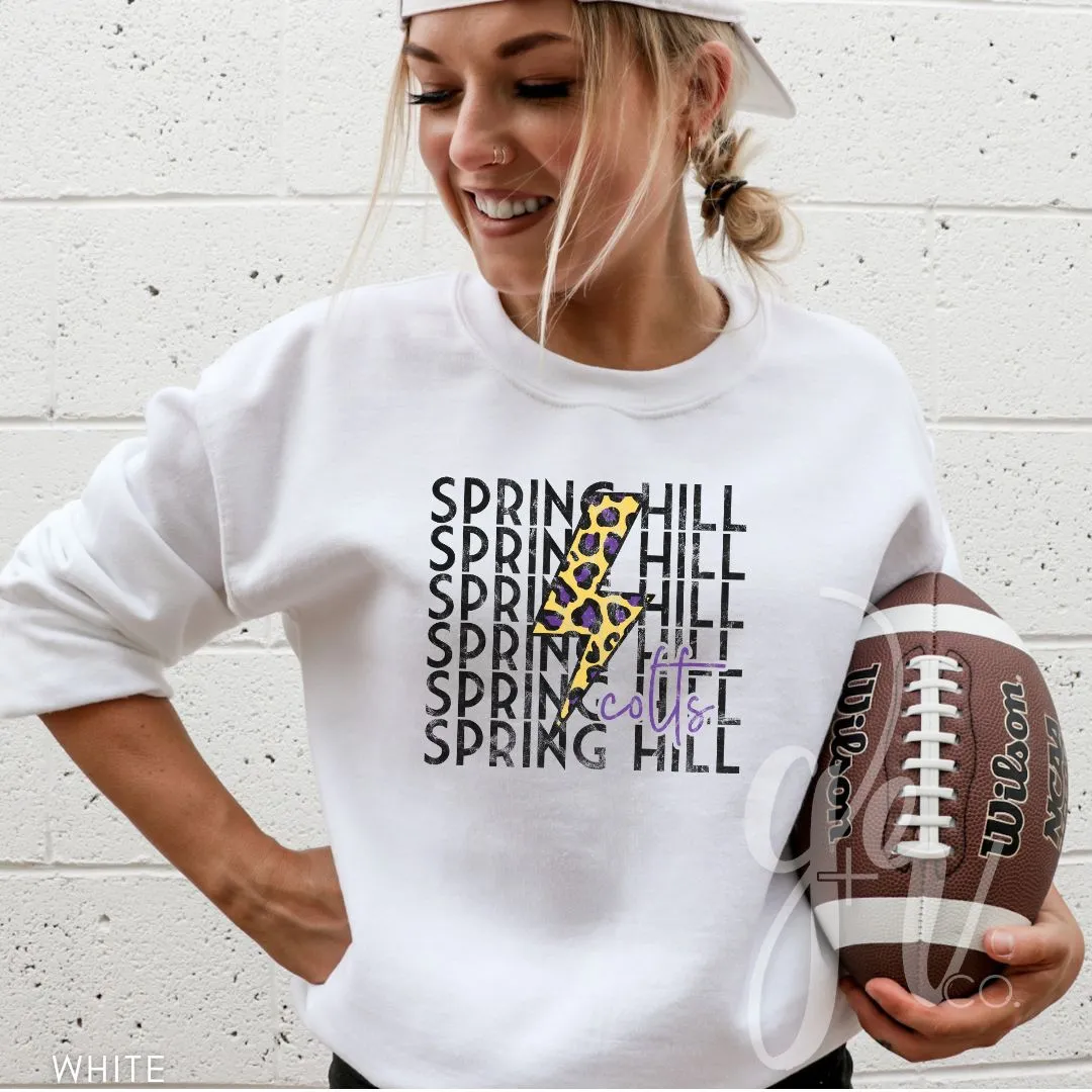 Leopard Bolt Colts (Tees Sweatshirts)