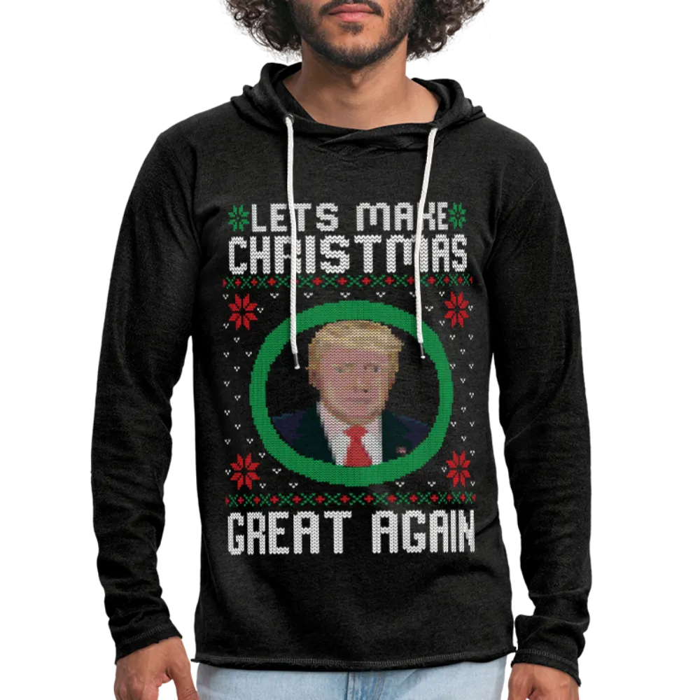 Lets Make Christmas Great Again Unisex Lightweight Terry Hoodie (CK1652)