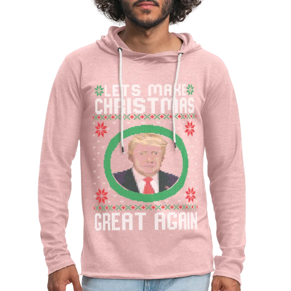 Lets Make Christmas Great Again Unisex Lightweight Terry Hoodie (CK1652)