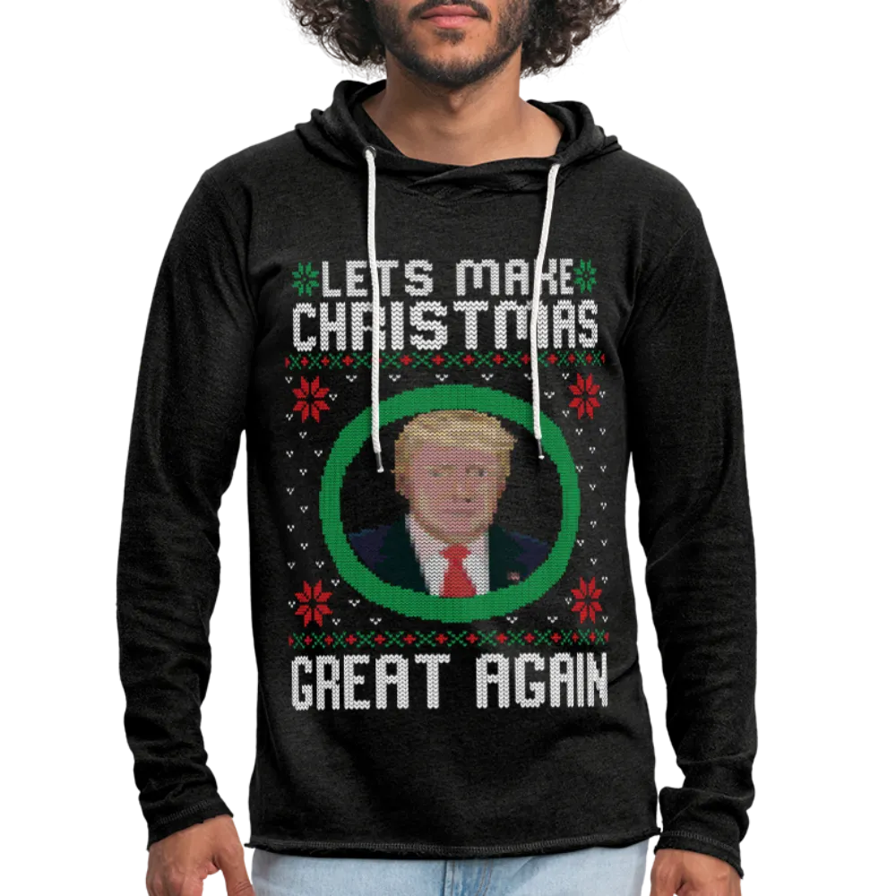 Lets Make Christmas Great Again Unisex Lightweight Terry Hoodie (CK1652)