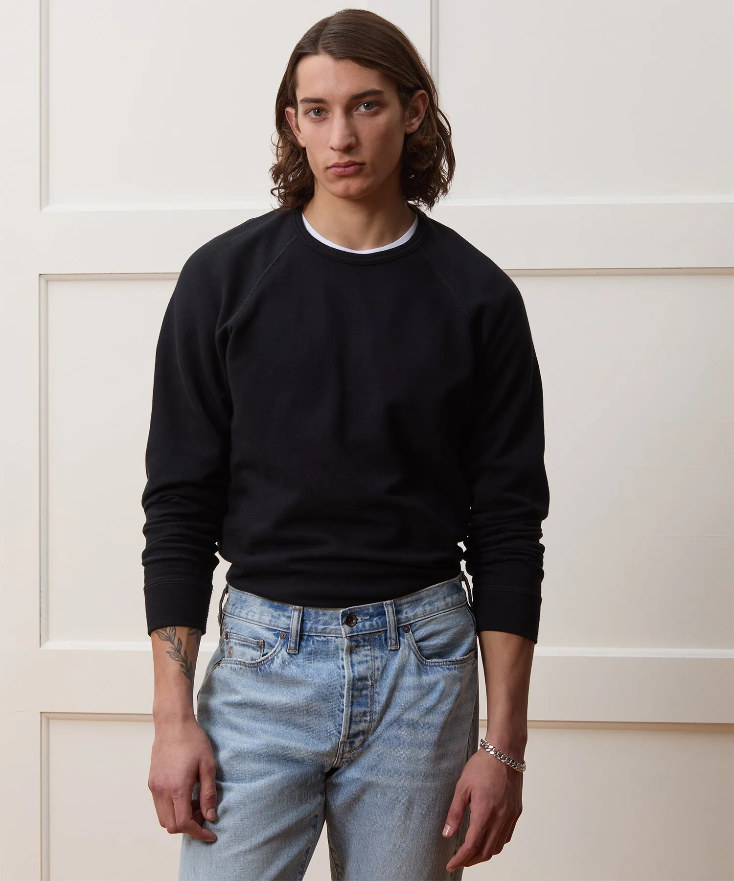 Lightweight Terry Cloth Crew