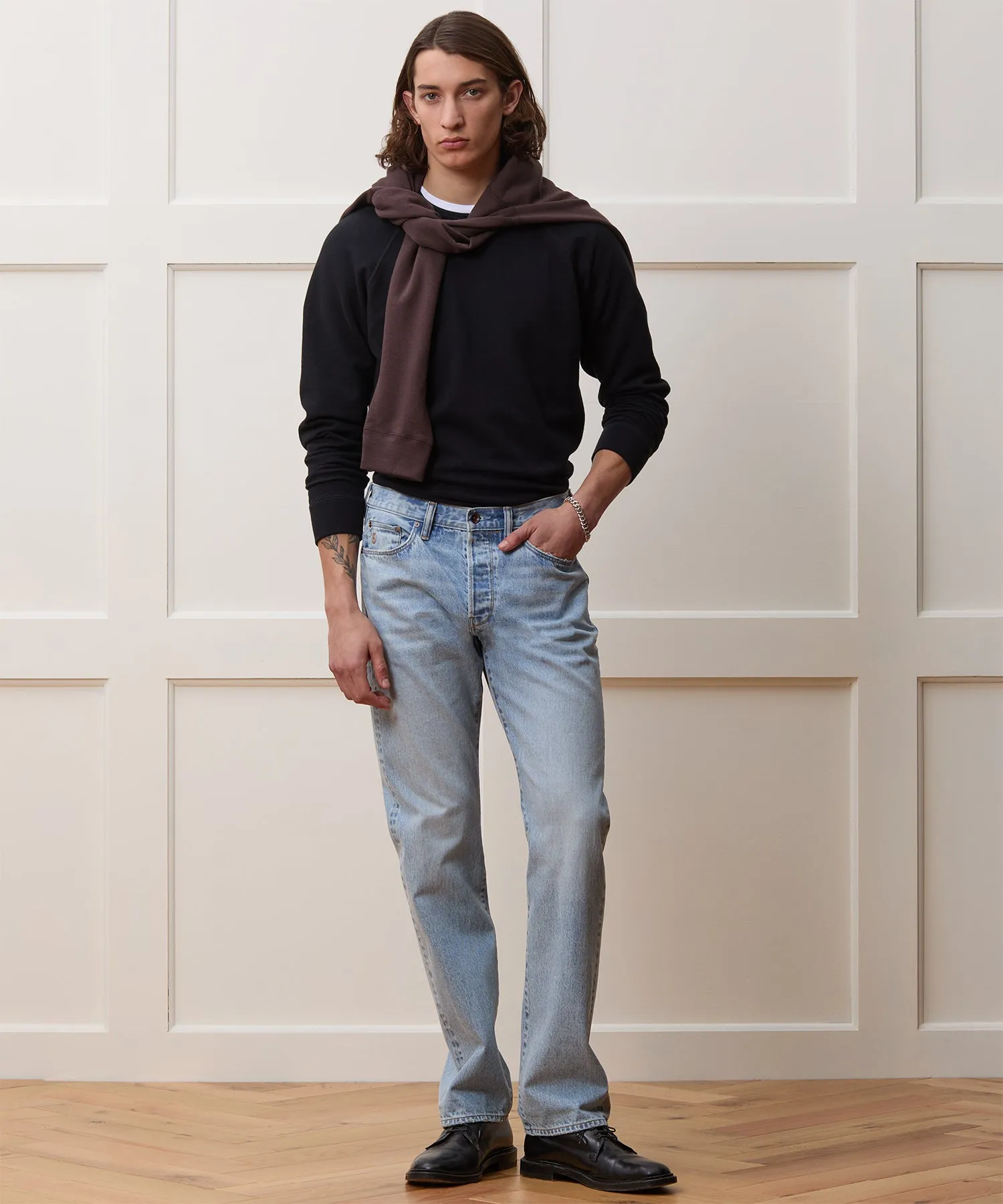 Lightweight Terry Cloth Crew