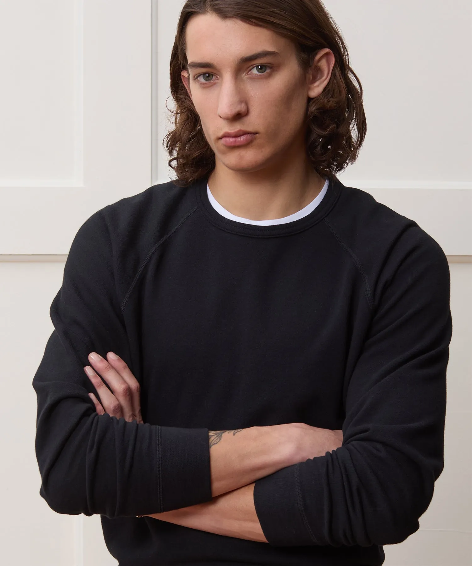 Lightweight Terry Cloth Crew