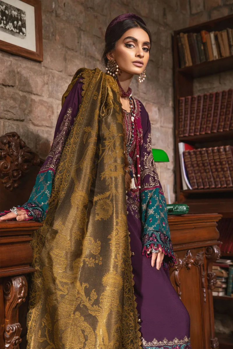 MARIA B | Linen Winter Collection 2022 | DL-1002-Purple