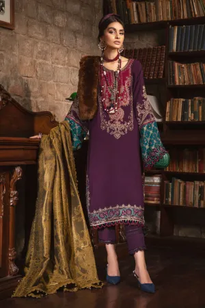 MARIA B | Linen Winter Collection 2022 | DL-1002-Purple