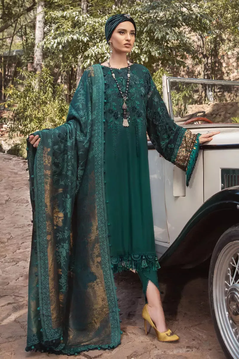 MARIA B | Linen Winter Collection 2022 | DL-1005-Teal