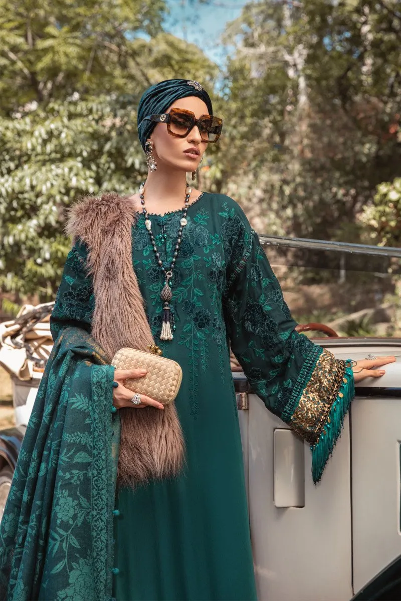 MARIA B | Linen Winter Collection 2022 | DL-1005-Teal