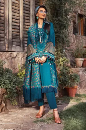 MARIA B | Linen Winter Collection 2022 | DL-1009-Blue