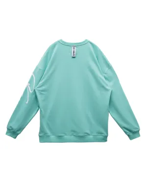 Men's Oversized Zip Pocket Sweatshirt In Mint