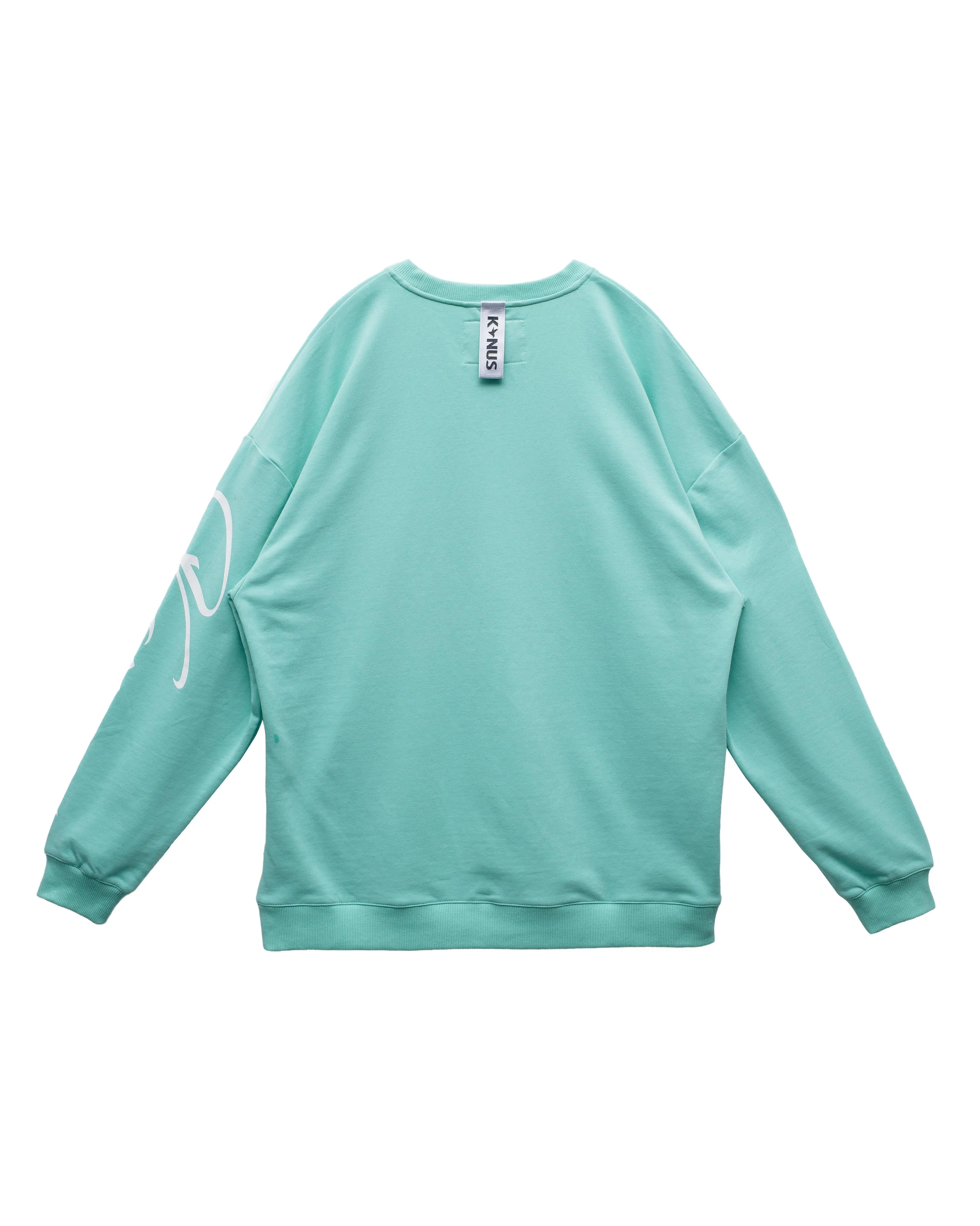 Men's Oversized Zip Pocket Sweatshirt In Mint