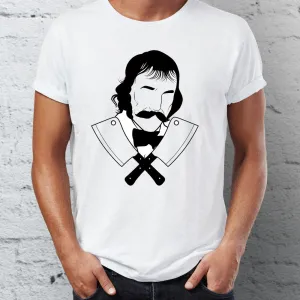 Men's T Shirt Bill the Butcher Gangs of New York Black and White Artsy Tee