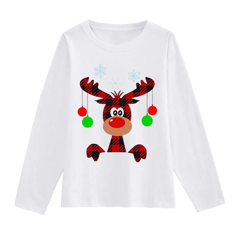 Merry Christmas Women White T-Shirt Q