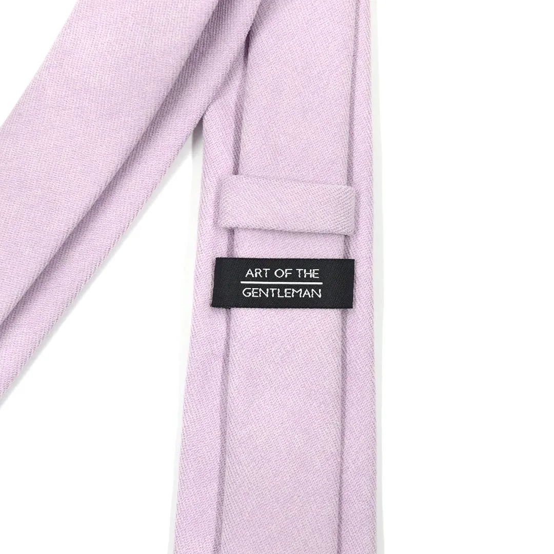 Microsuede Lavender Tie Set