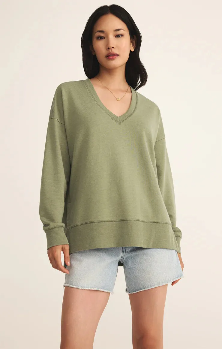 Modern V-Neck Weekender-Avocado