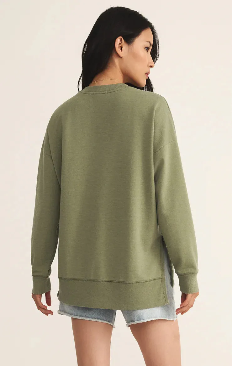Modern V-Neck Weekender-Avocado