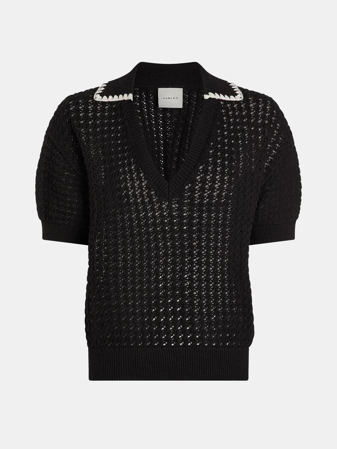 Monte V Neck Knit Polo