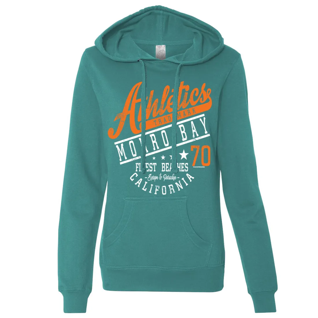 Morro Bay Athletics Ladies Lightweight Fitted Hoodie