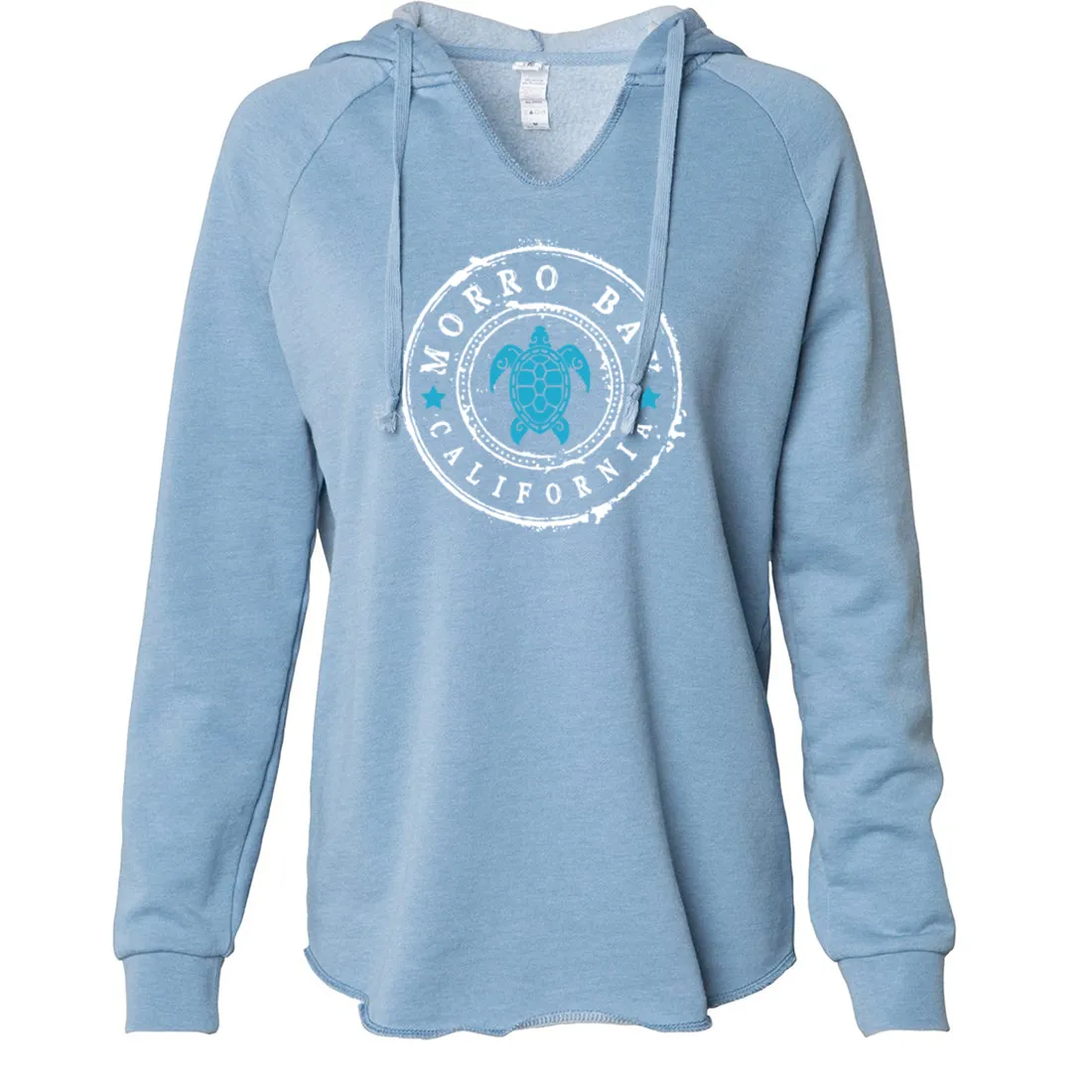 Morro Bay California Turtle Women's Soft Hooded Pullover