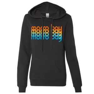 Morro Bay Stacked Ladies Lightweight Fitted Hoodie