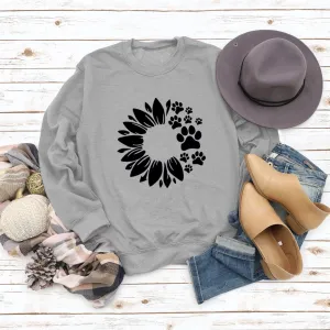 multicolors dog paws shirt