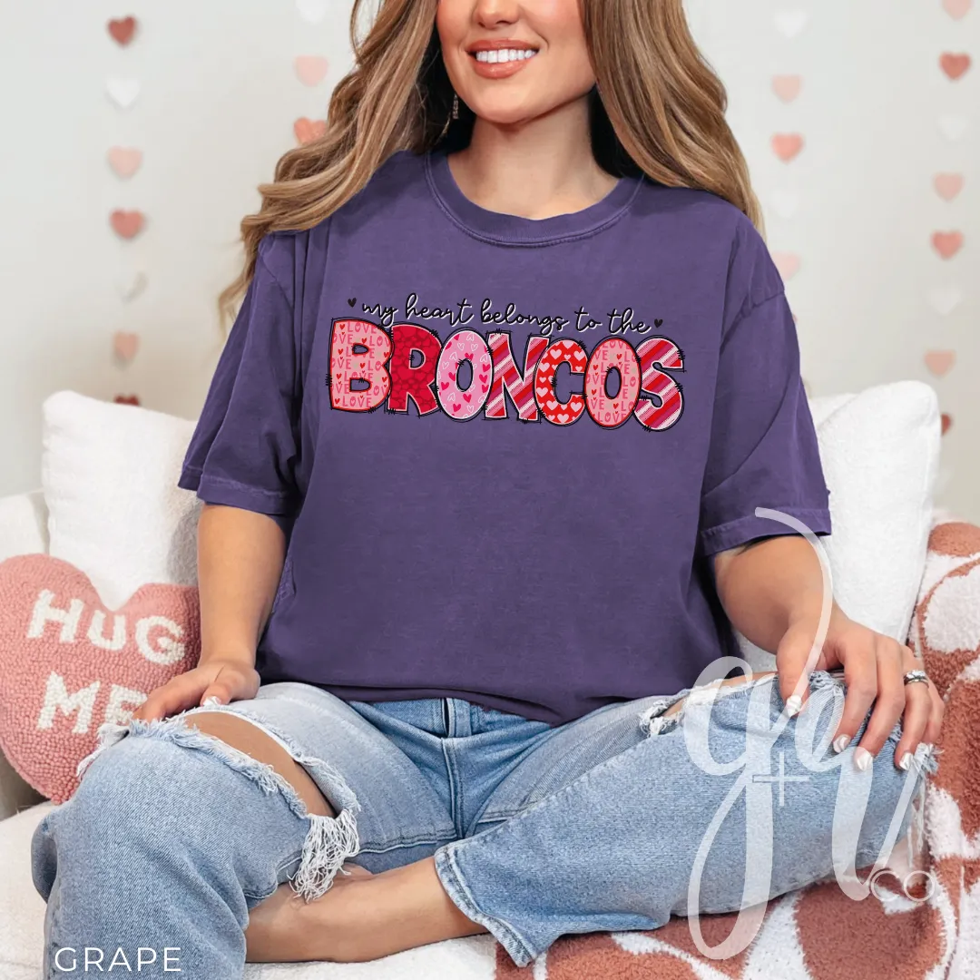 My Heart Belongs to the Broncos (Tees Sweatshirts)