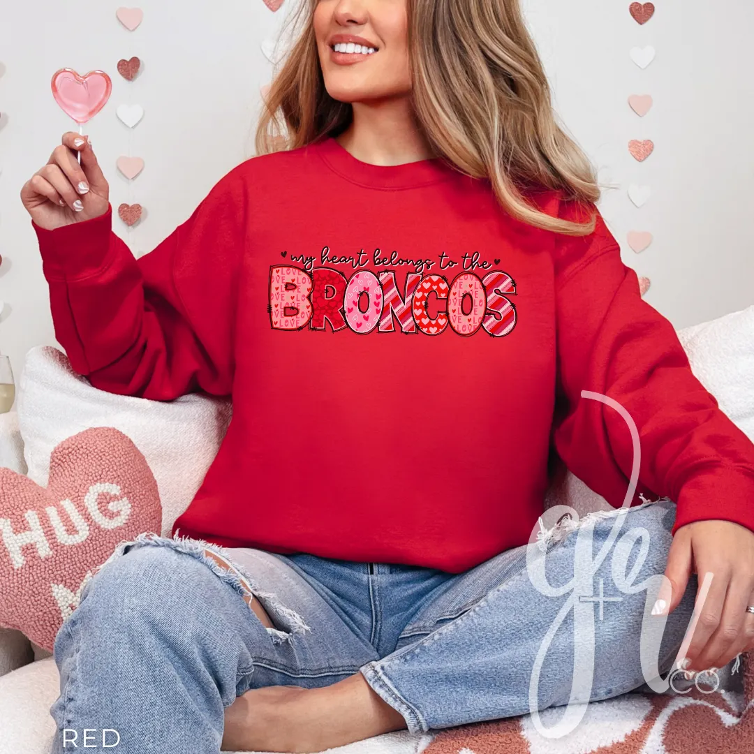 My Heart Belongs to the Broncos (Tees Sweatshirts)