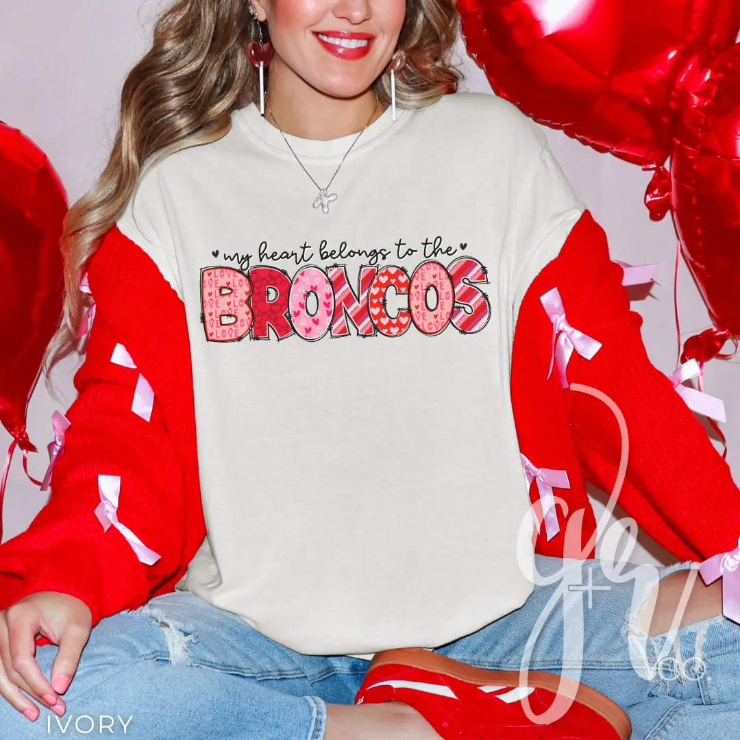 My Heart Belongs to the Broncos (Tees Sweatshirts)