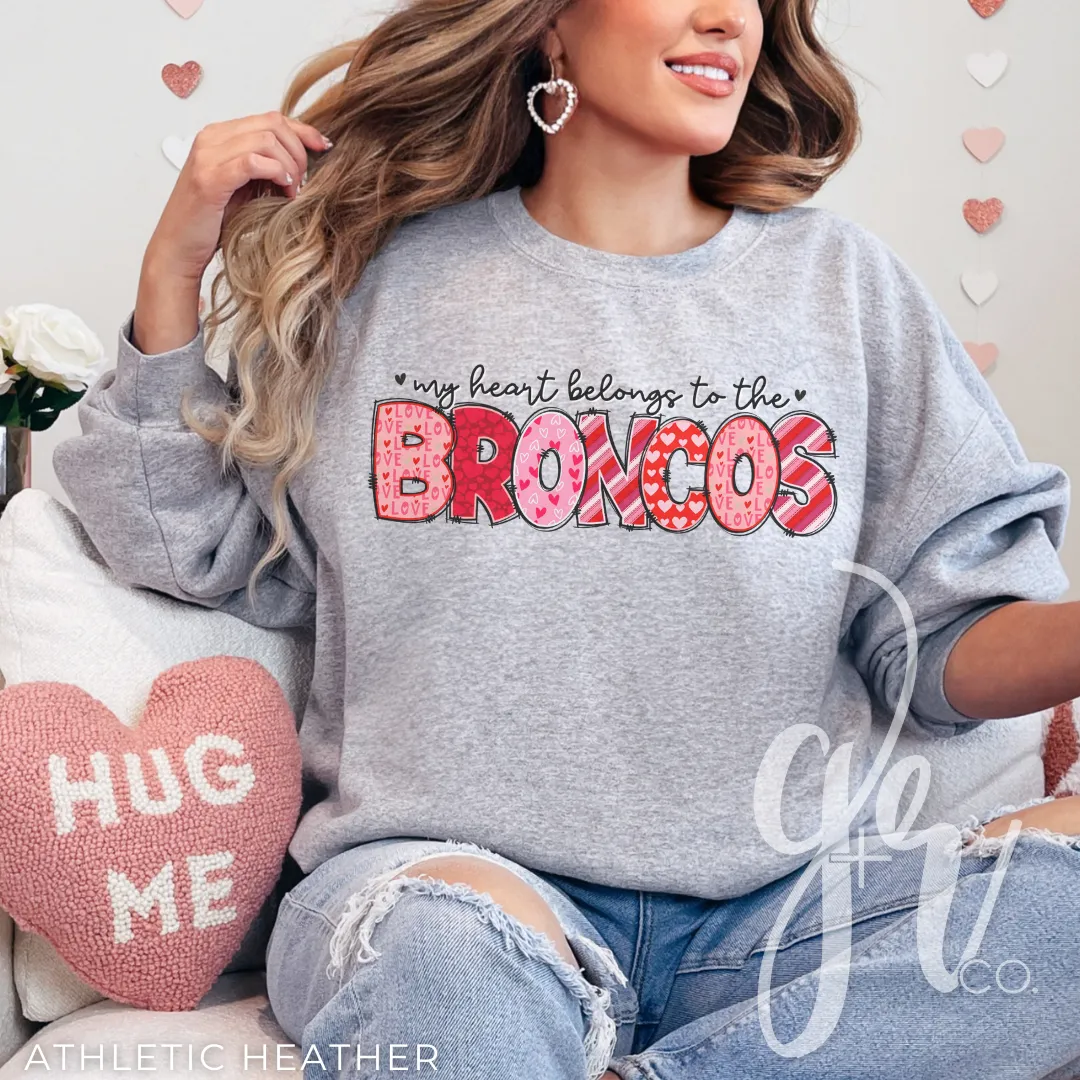 My Heart Belongs to the Broncos (Tees Sweatshirts)