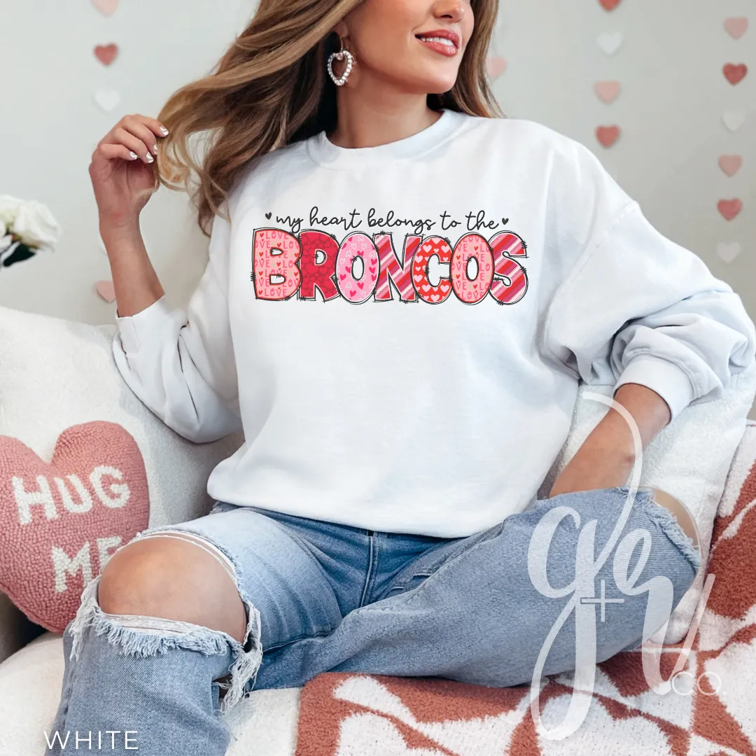 My Heart Belongs to the Broncos (Tees Sweatshirts)