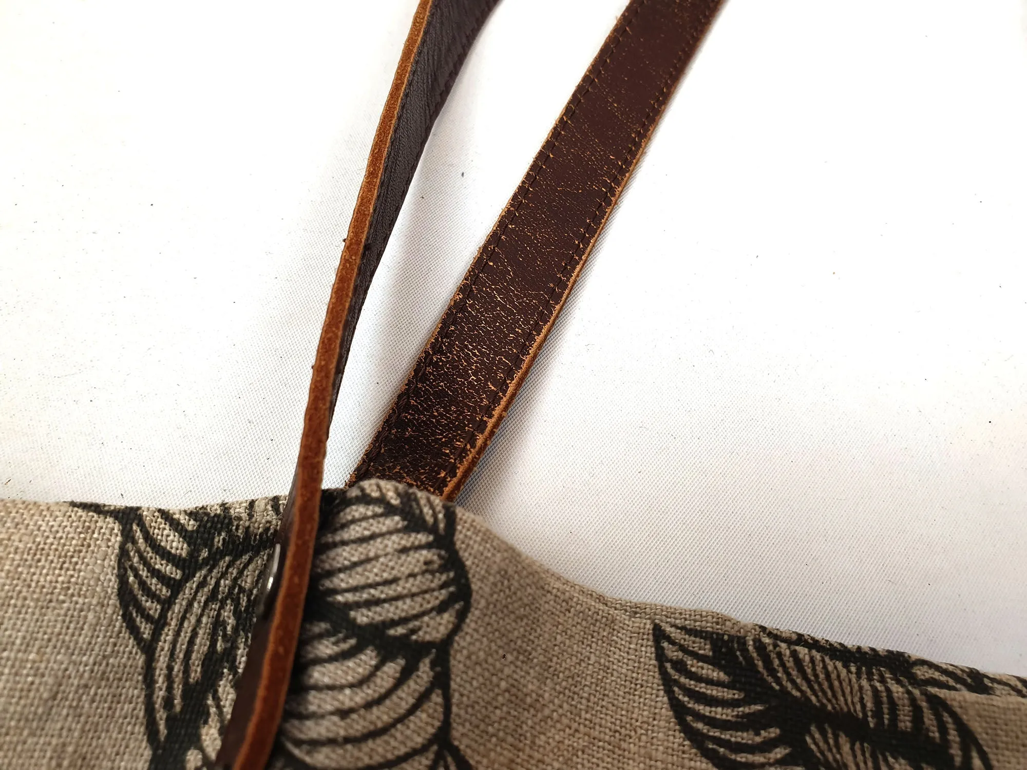 Nancybird linen-leather tote bag