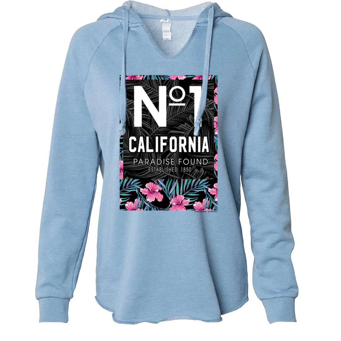 No 1 California Paradise Found Women's Soft Hooded Pullover