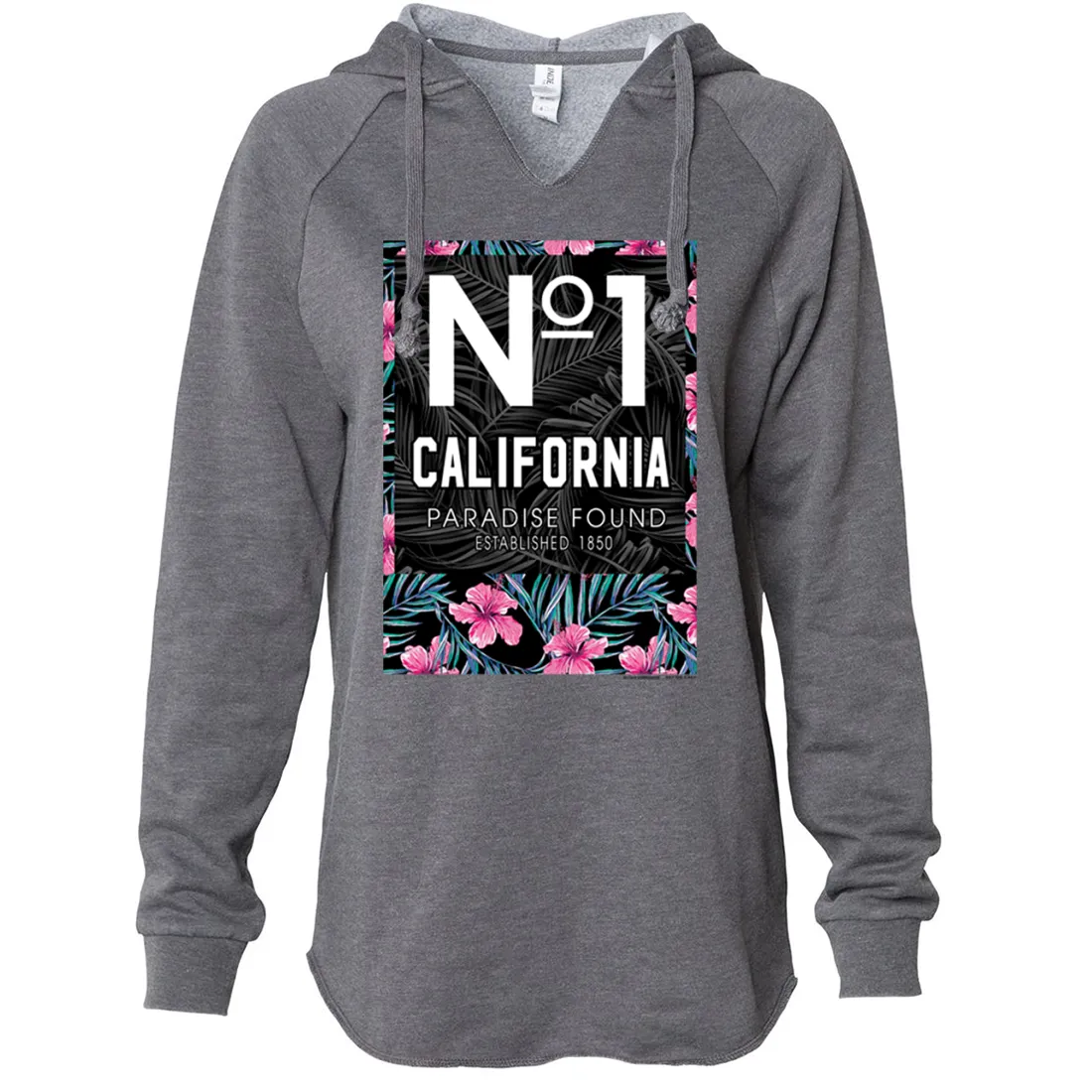 No 1 California Paradise Found Women's Soft Hooded Pullover