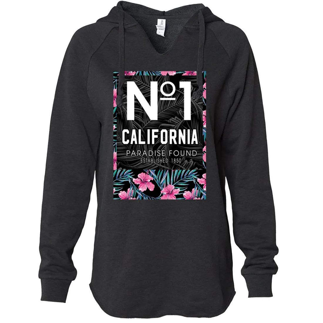 No 1 California Paradise Found Women's Soft Hooded Pullover