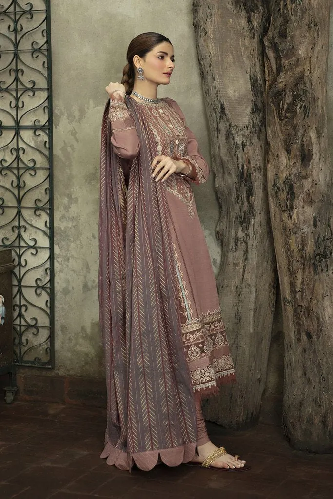 NW-01 | Qalamkar Qline Linen Winter Collection 2021 | Unstitched Embroidered Organza Suits