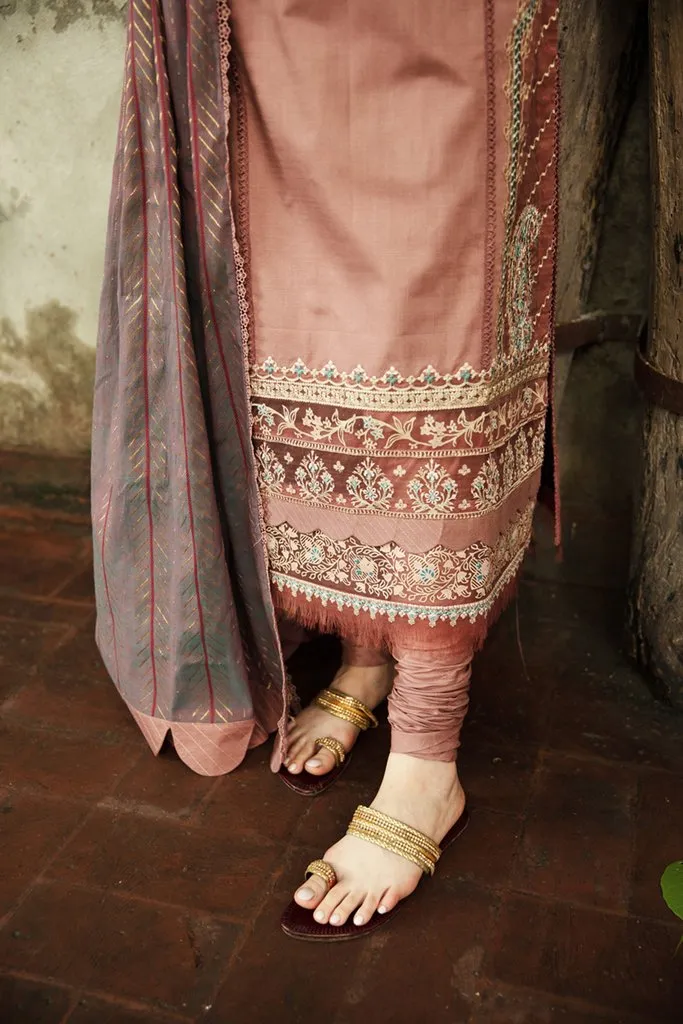 NW-01 | Qalamkar Qline Linen Winter Collection 2021 | Unstitched Embroidered Organza Suits