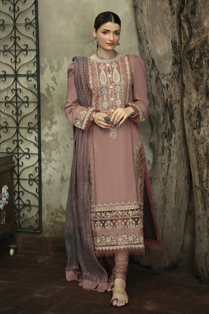 NW-01 | Qalamkar Qline Linen Winter Collection 2021 | Unstitched Embroidered Organza Suits