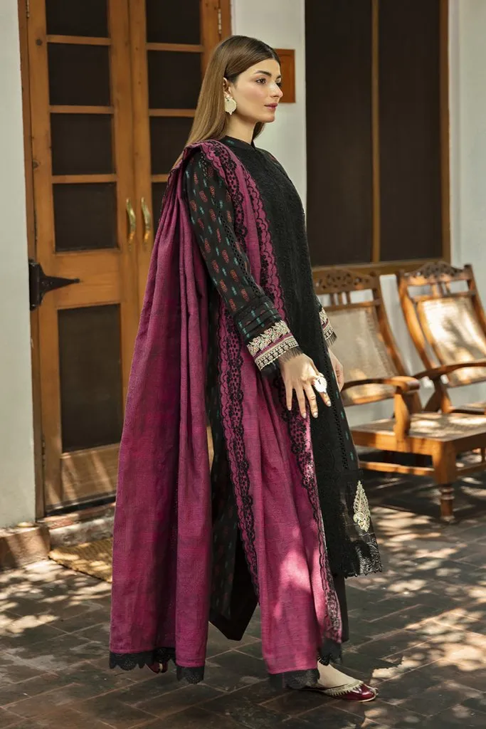 NW-03 | Qalamkar Qline Linen Winter Collection 2021 | Unstitched Embroidered Organza Suits