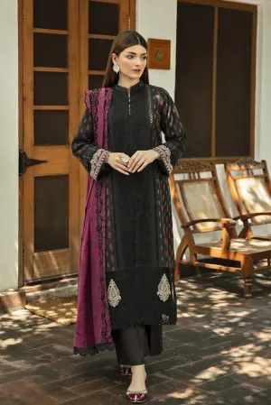 NW-03 | Qalamkar Qline Linen Winter Collection 2021 | Unstitched Embroidered Organza Suits
