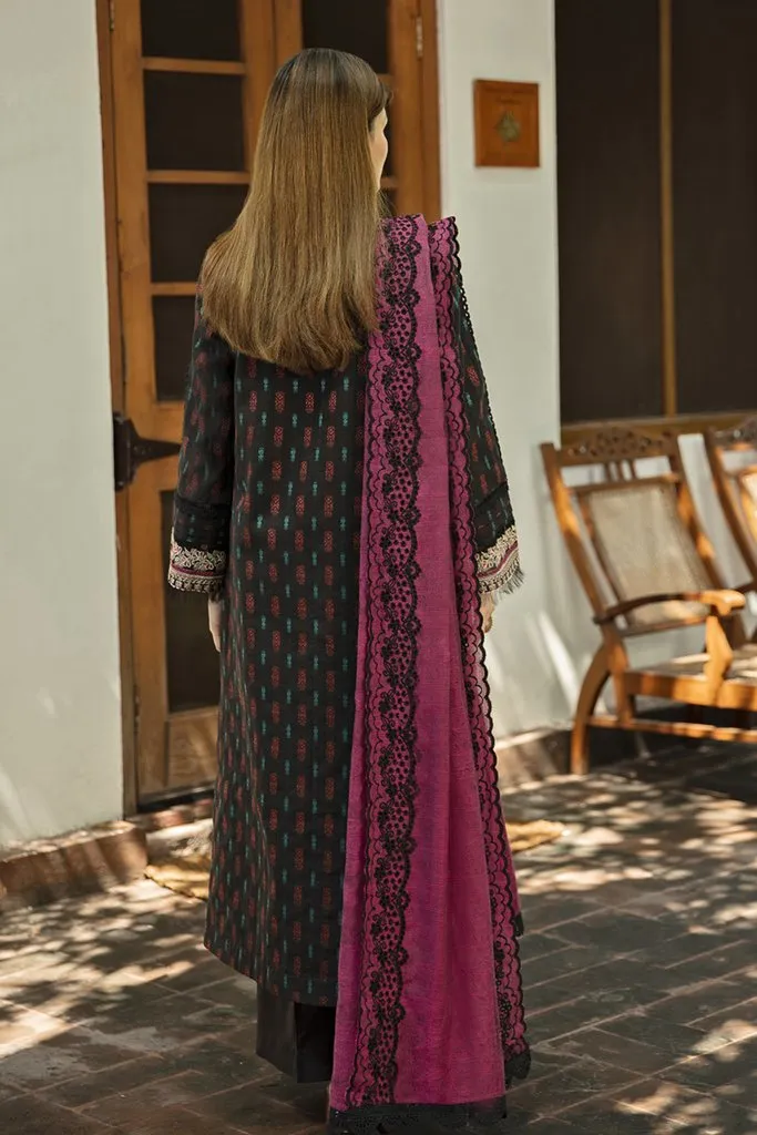 NW-03 | Qalamkar Qline Linen Winter Collection 2021 | Unstitched Embroidered Organza Suits