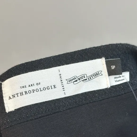 NWT Anthropologie New Super Nice Letters Julie Midi Sweater Skirt Size S
