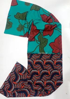 Ondo Horizontal scarf -  Turq Vine