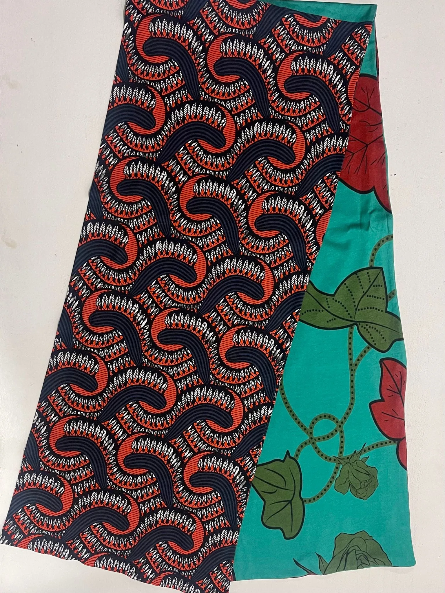Ondo Horizontal scarf -  Turq Vine