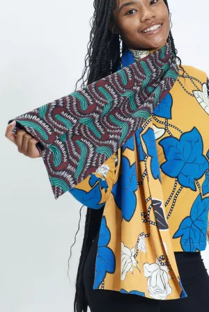Ondo Horizontal scarf -  Yellow Vine