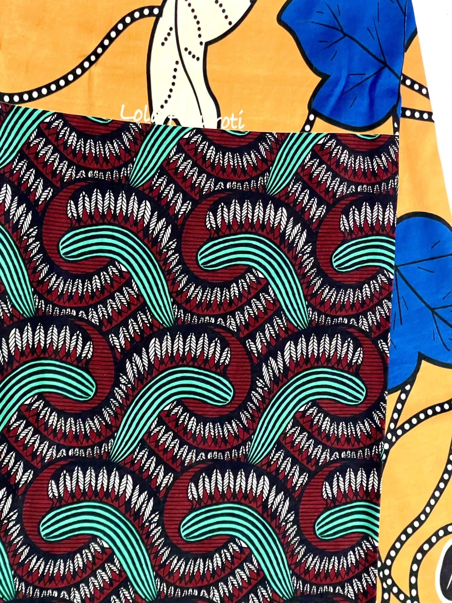 Ondo Horizontal scarf -  Yellow Vine