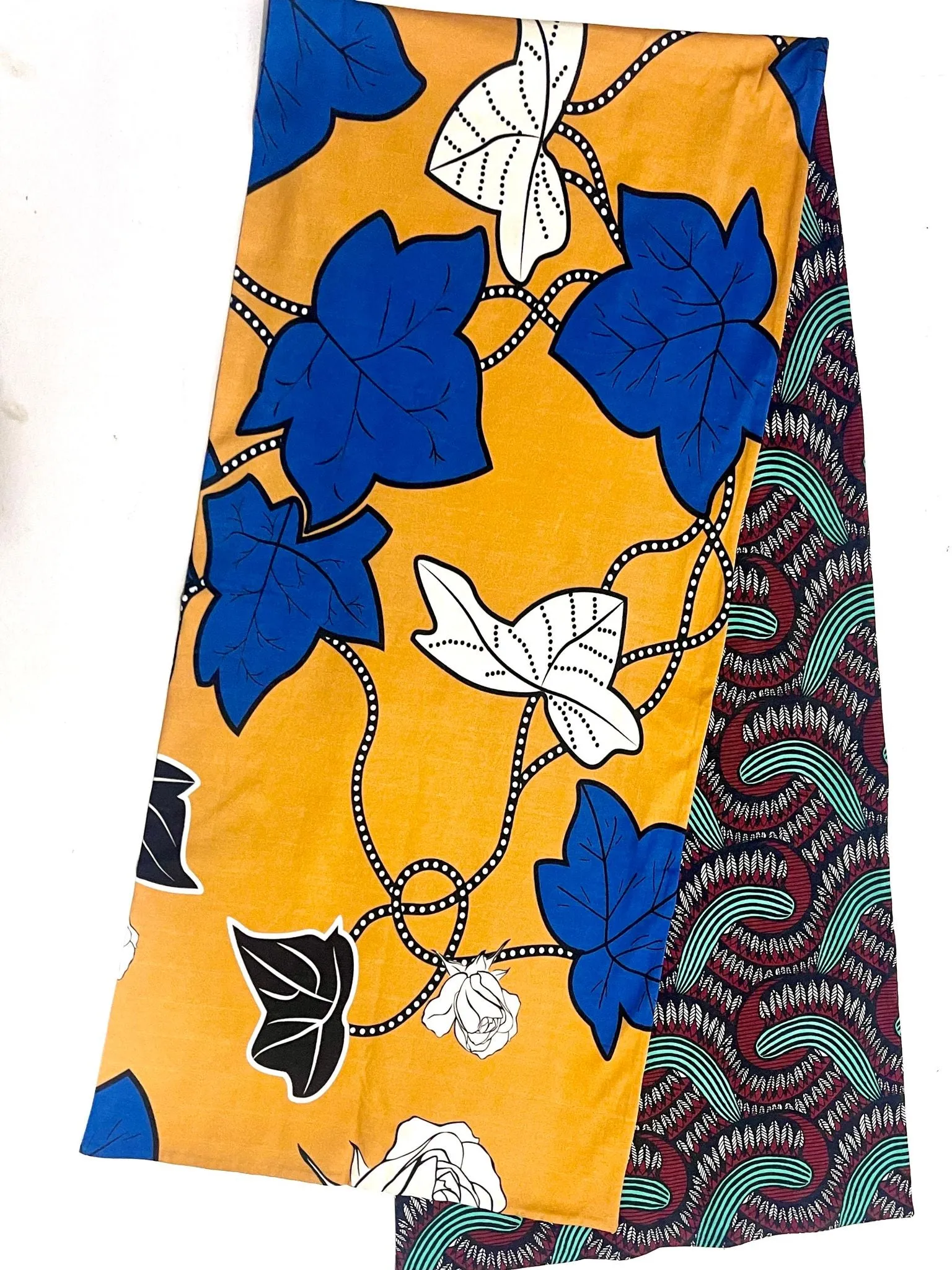 Ondo Horizontal scarf -  Yellow Vine