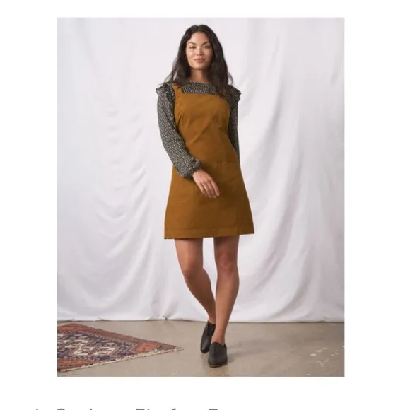 Organic Corduroy Pinafore Dress